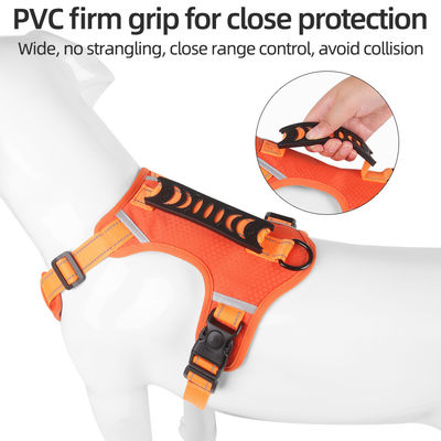 Nouveau harnais de poitrine pour animaux de compagnie à style gilet réfléchissant grand harnais de poitrine pour chiens à l'épreuve des explosions corde de traction pour chiens