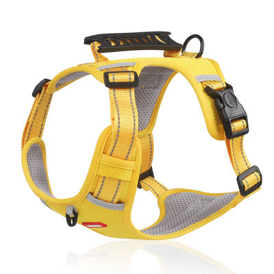 Nouveau harnais de poitrine pour animaux de compagnie à style gilet réfléchissant grand harnais de poitrine pour chiens à l'épreuve des explosions corde de traction pour chiens