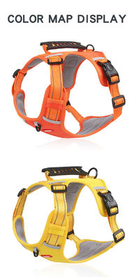 Nouveau harnais de poitrine pour animaux de compagnie à style gilet réfléchissant grand harnais de poitrine pour chiens à l'épreuve des explosions corde de traction pour chiens