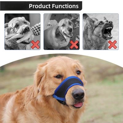 Masque pour animaux de compagnie Masque anti- aboiement et anti- morsure Bouchon de chien Maillage respirant Bouchon d' animal de compagnie Anti- ingestion fournitures pour animaux de compagnie