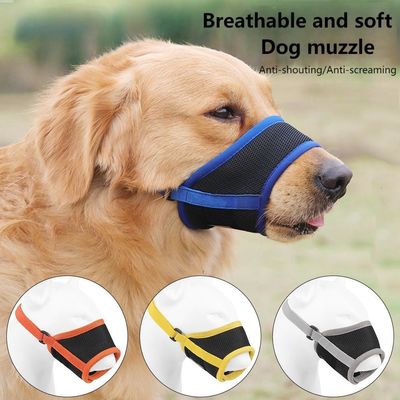 Masque pour animaux de compagnie Masque anti- aboiement et anti- morsure Bouchon de chien Maillage respirant Bouchon d' animal de compagnie Anti- ingestion fournitures pour animaux de compagnie