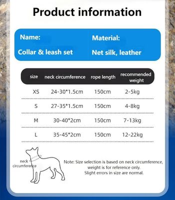 Ensemble de traction de cols pour chiens de petite et moyenne taille