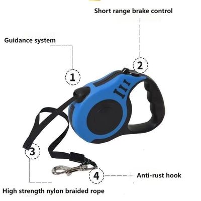 Levis rétractable en nylon, levis automatique rétractable pour animaux de compagnie